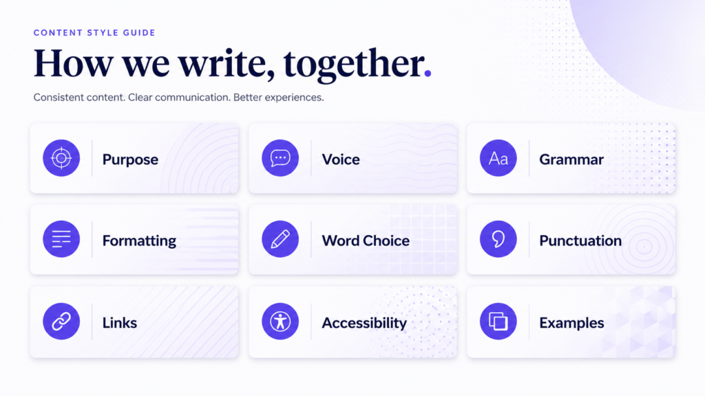 Content Style Guide: A Simple Template to Build One 1 Content Style Guide - Claritar